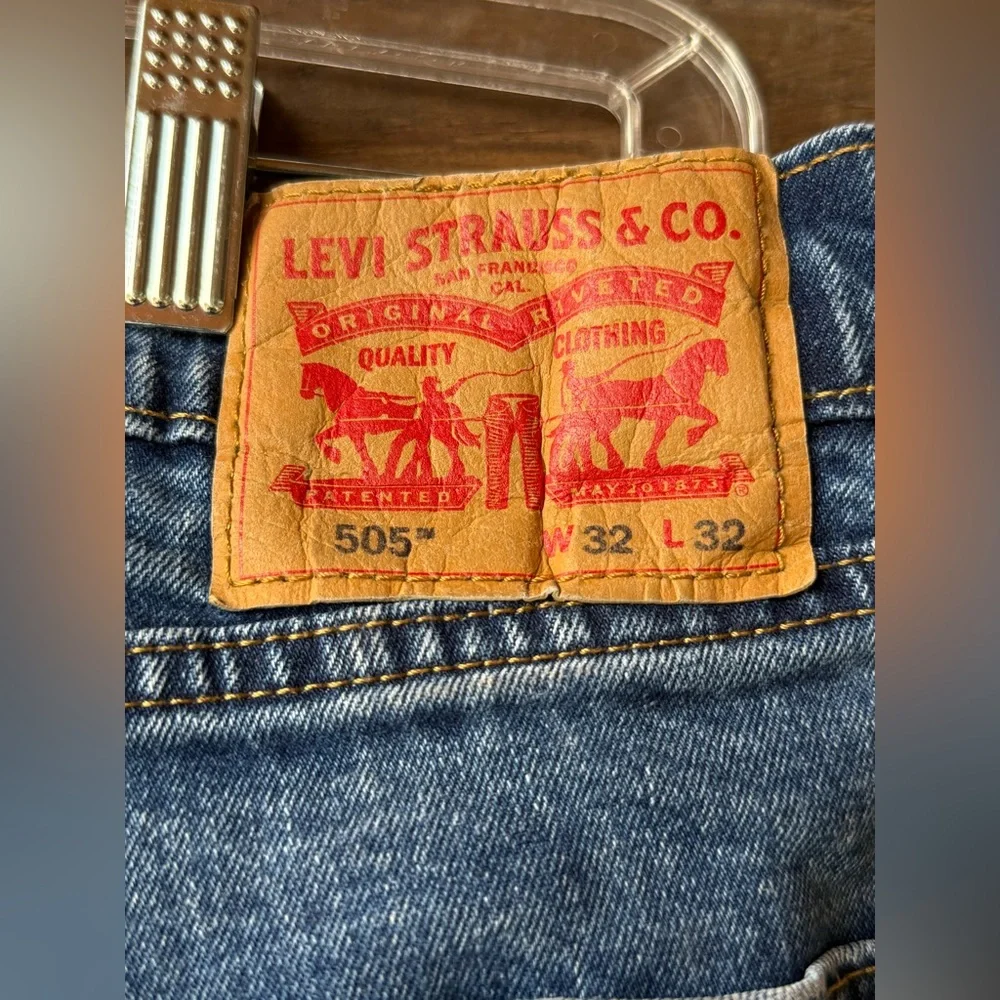 Levi's Men's 505 Straight Blue Jeans 32 x 32
